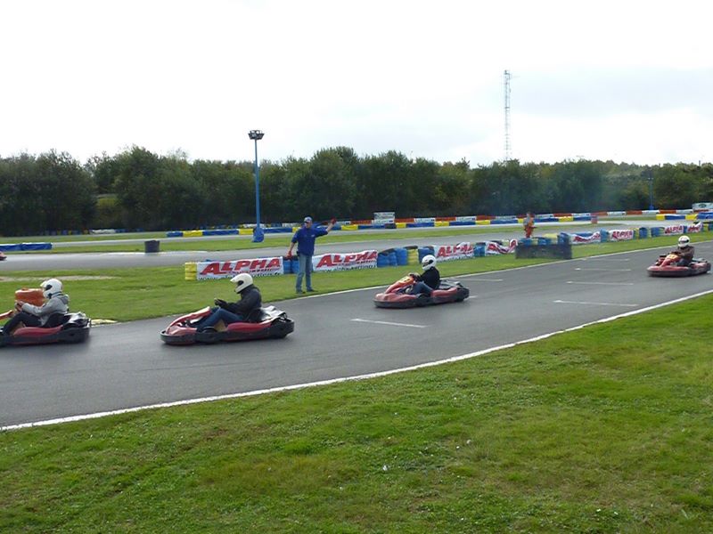 7 secondes après le départ de la course