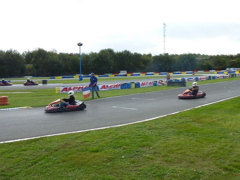 8 secondes après le départ de la course