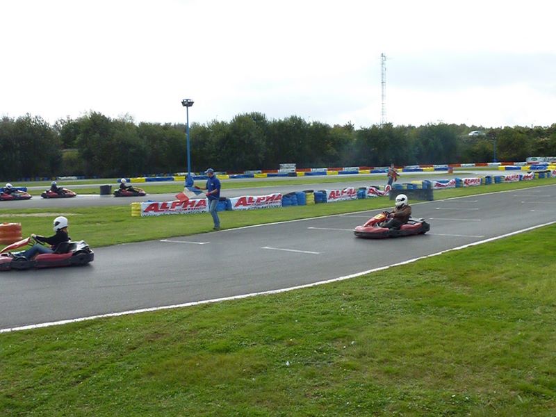 8 secondes après le départ de la course